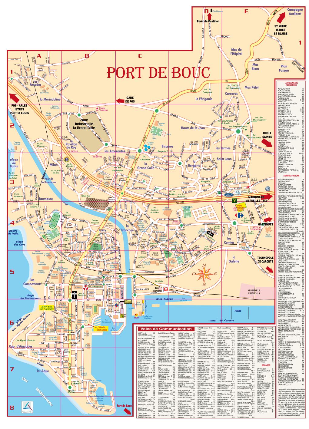Plan de ville Office de Tourisme de PortdeBouc Plan de ville Office de Tourisme de PortdeBouc
