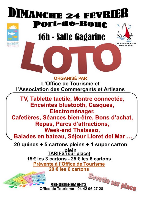 Affiche Loto 24 Fev 2019 Office De Tourisme De Port De Bouc